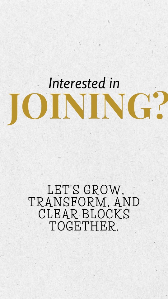 Frame 6: Interested in joining? Let's grow, transform and clear blocks together