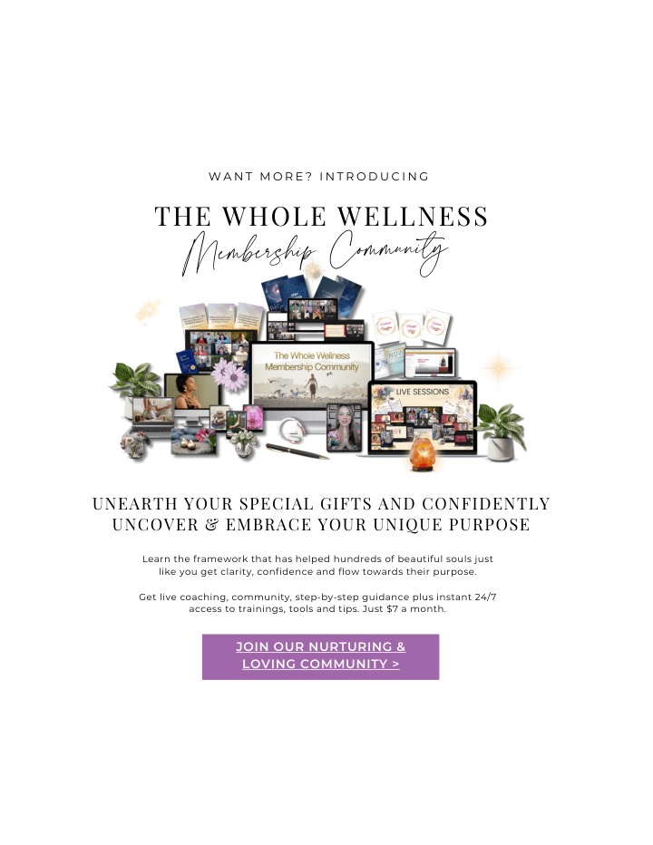 Closing page promoting the Whole Wellness Membership Community